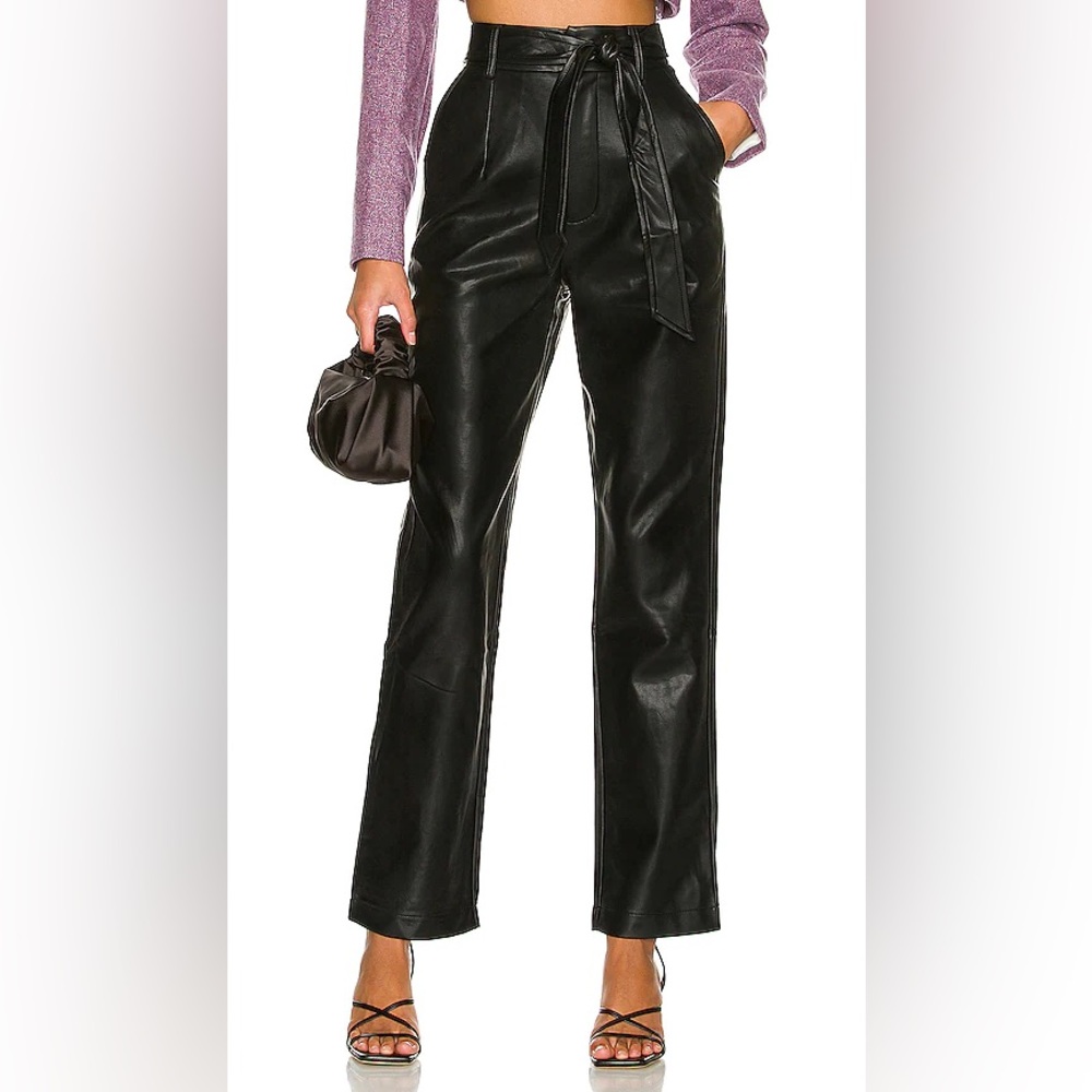 More to come leather look pants, purchased from revolve, size medium, NWT